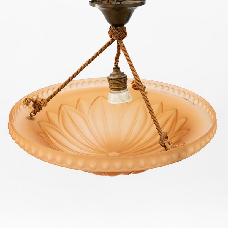 Harald Notini, Taklampor ett par, modell 10074, Böhlmarks Lampfabrik 1900-talets första hälft.