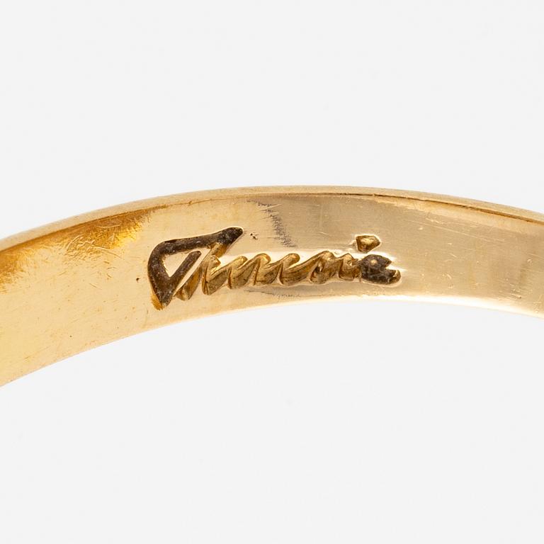 Theresia Hvorslev, ring, 18K guld, Lidköping 1988.