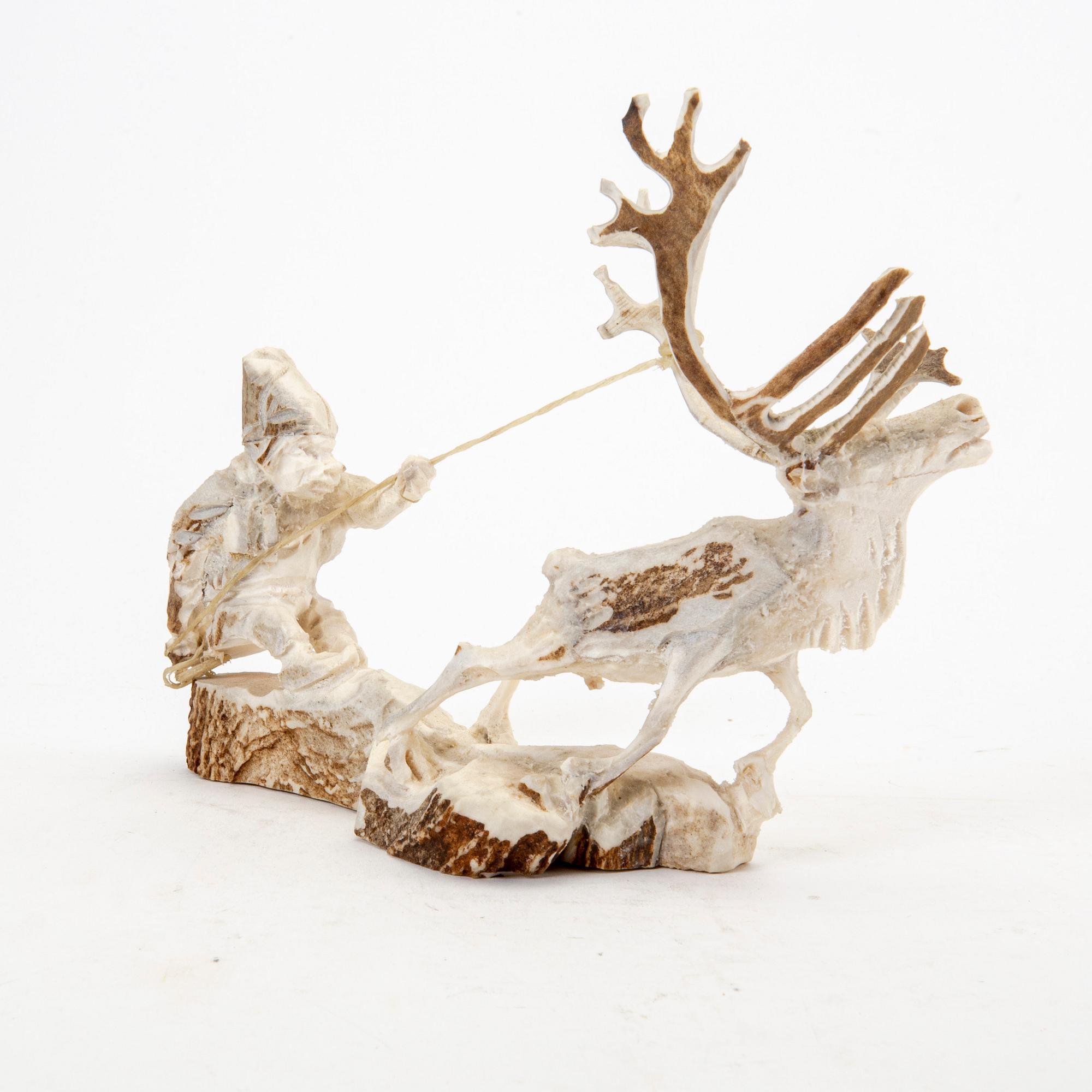 Erik Norberg, Skulptur, hornarbete, signerad och daterad E.N. -82.