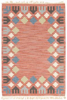 Anna-Greta Sjöqvist, a carpet, flat weave,  ca 200 x 154 cm, signed AGS.