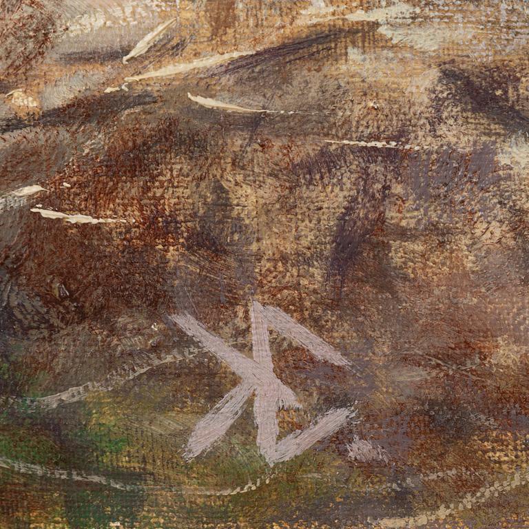 Okänd konstnär 1900-tal, Betande kor.