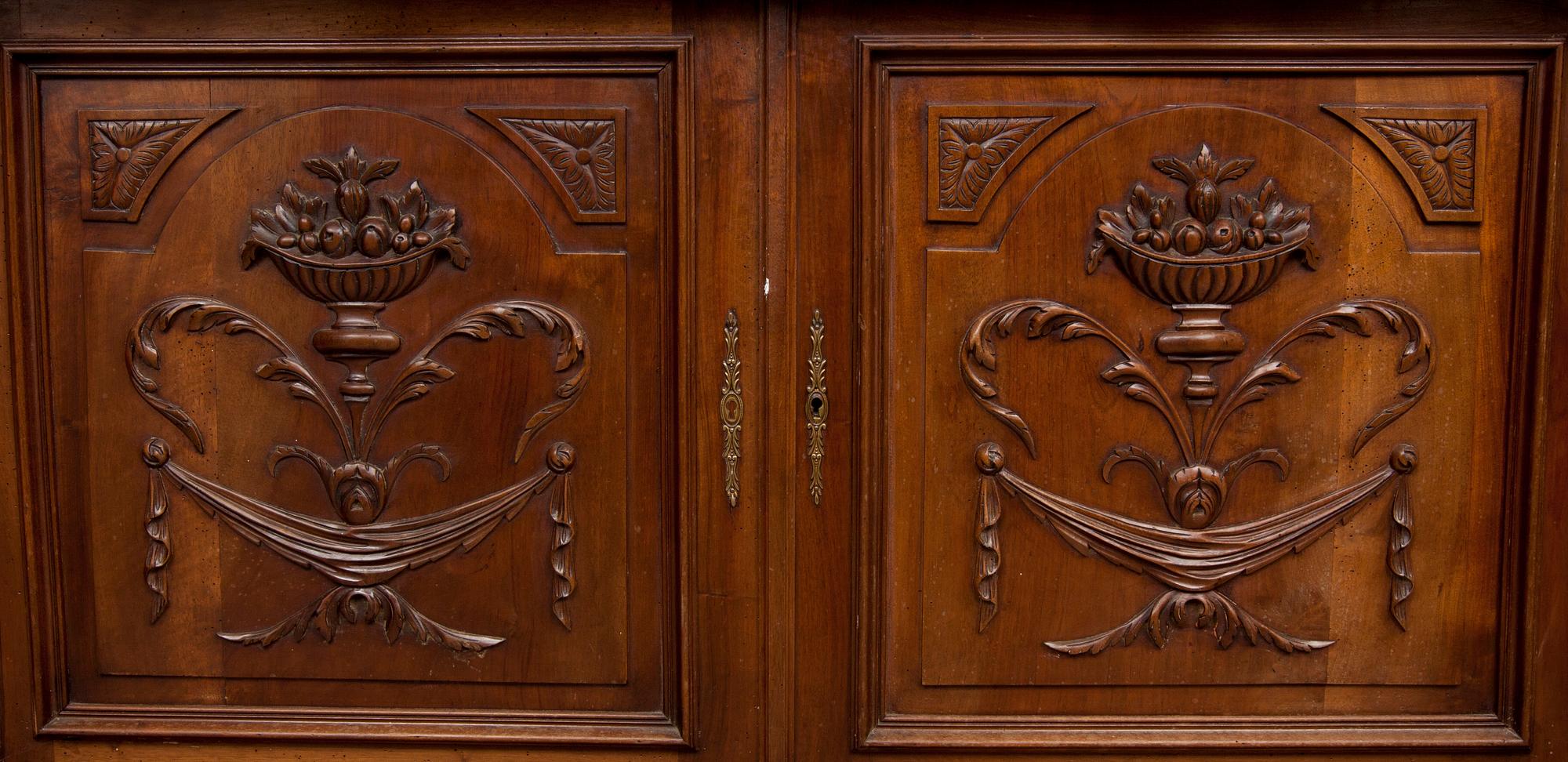 SKÅP, barockstil, sannolikt Tyskland 1900-tal.