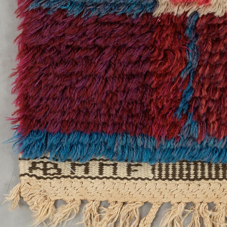 Marianne Richter, A CARPET, "Rutig brokig rya", knotted pile, ca 112 x 88 cm, signed AB MMF MR.