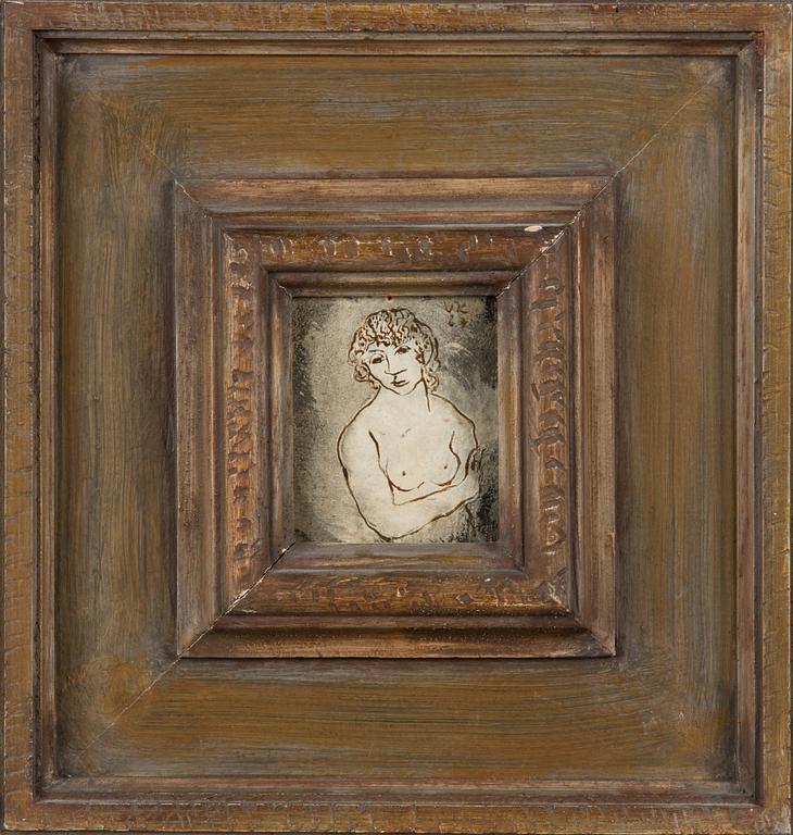 Unto Koistinen, mixed media on board, signed and dated -67.