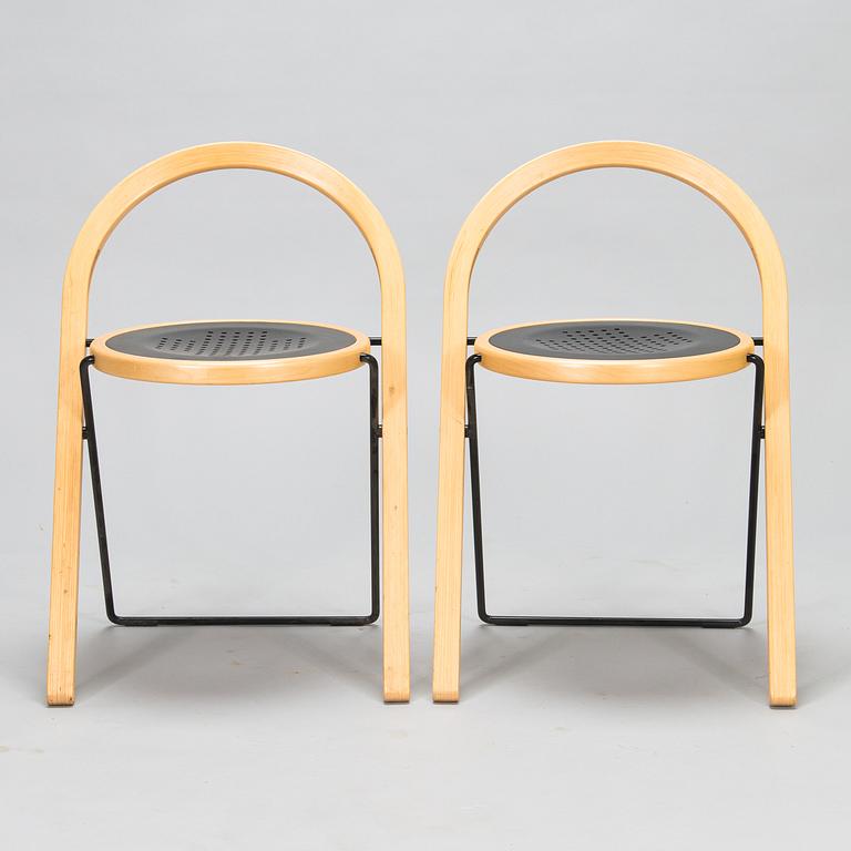 Börge Lindau, 22 'Sparta' folding chairs for Blå Station. Designed in 1993.