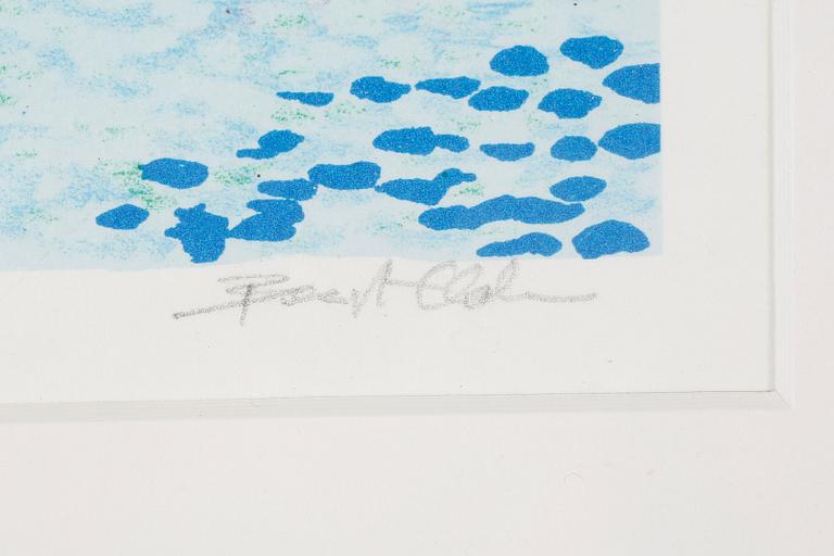 BENGT ELDE, liograph in colours, signed and numbered 128/390.