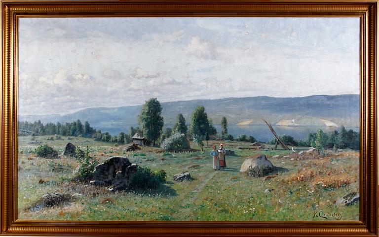 CEDERBERG, KARL, olja på duk, sign.