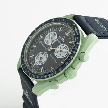 Omega/Swatch, MoonSwatch, "No Reserve", collection of 14 pcs, chronograph, wristwatches, 42 mm.