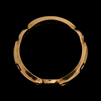 RING, 18K guld, Guastav Dahlgren, Malmö 1970. Vikt ca 9,5 gram.