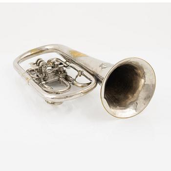 A brass Horn, Bruno Klemm, 20th Century.