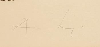 August Puig, lithograph signed and numbered 36/110.