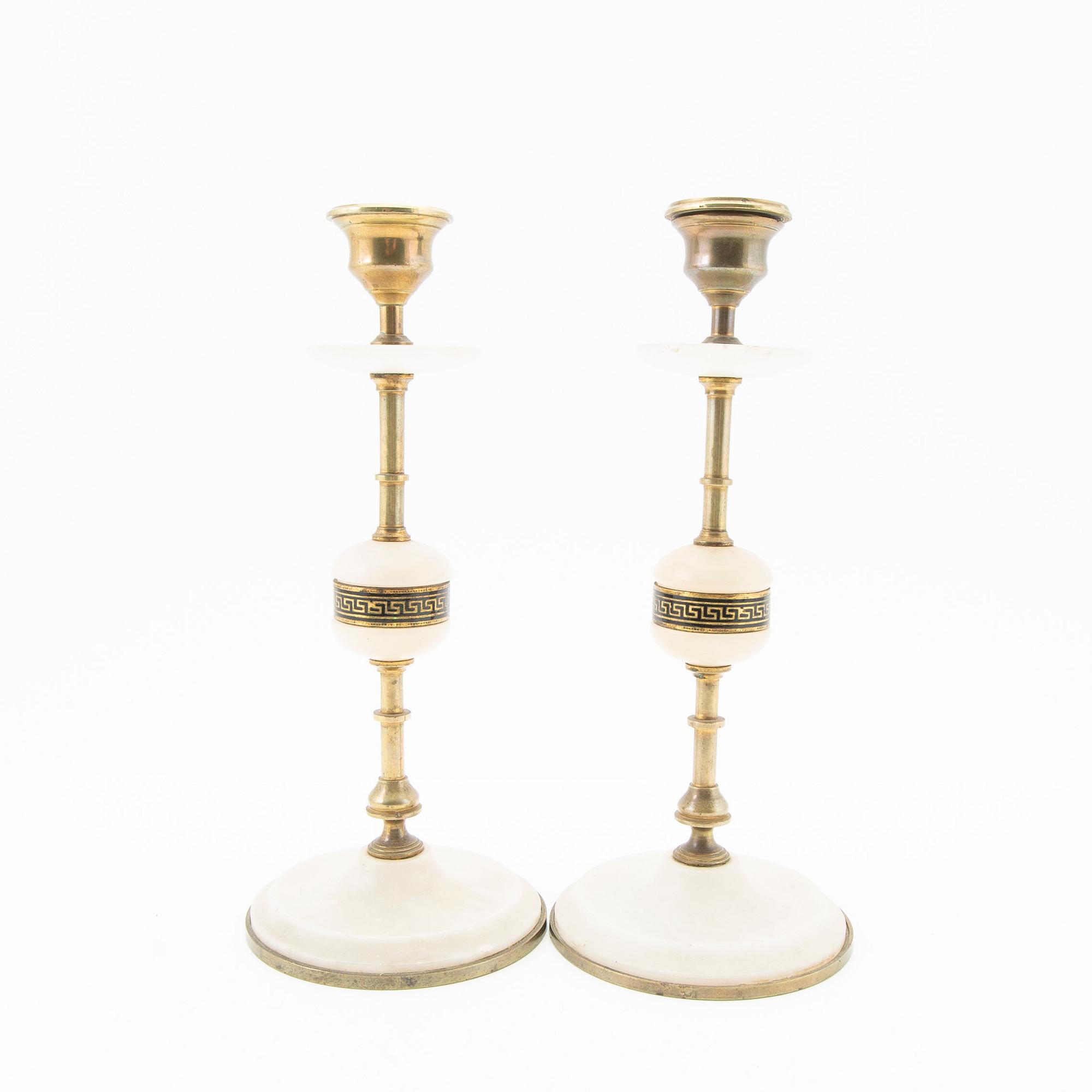 Candelabras, a pair, second half of the 20th century.