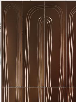 David Taylor, a unique wall relief,  "River", Studio Mellösaverken, Sweden 2022.