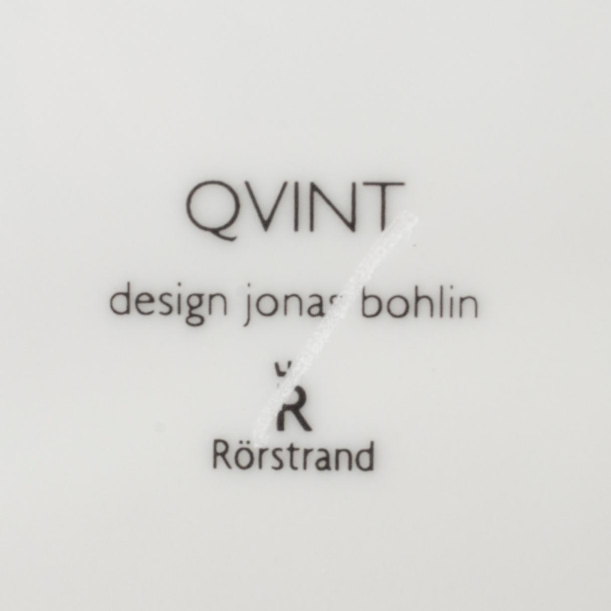 JONAS BOHLIN, Servis, ca 47 delar, "Qvint" Rörstrand 2000-tal porslin.