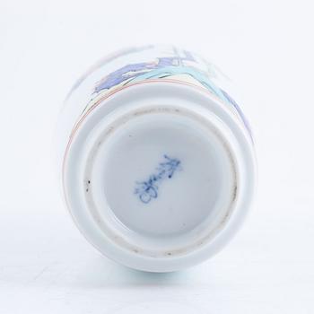 A Japanese porcelain vase,