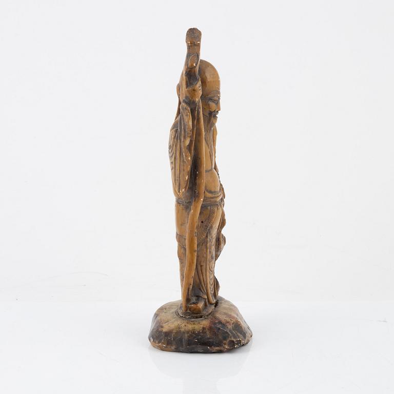 A soapstone figure of sholaou, China, 20th Century.