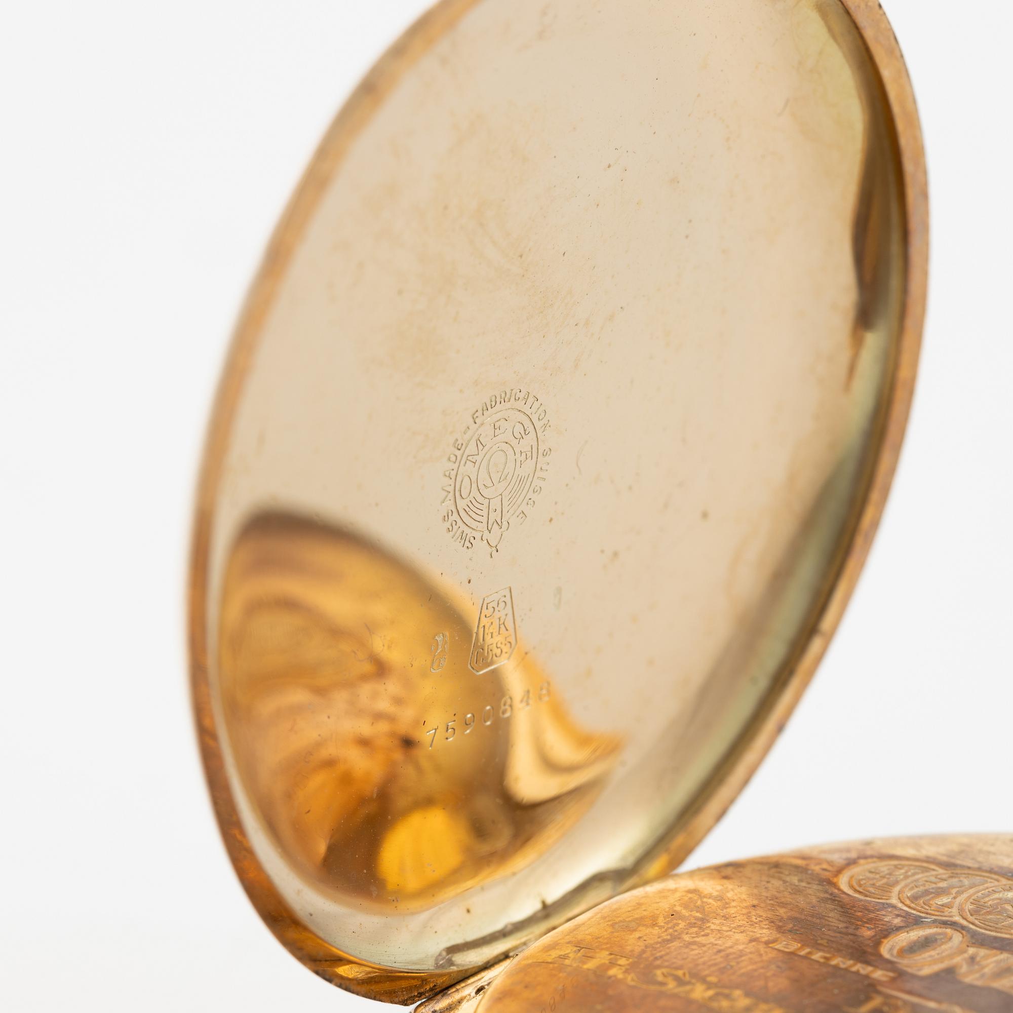 Omega, savonnette, fickur, 52 mm.