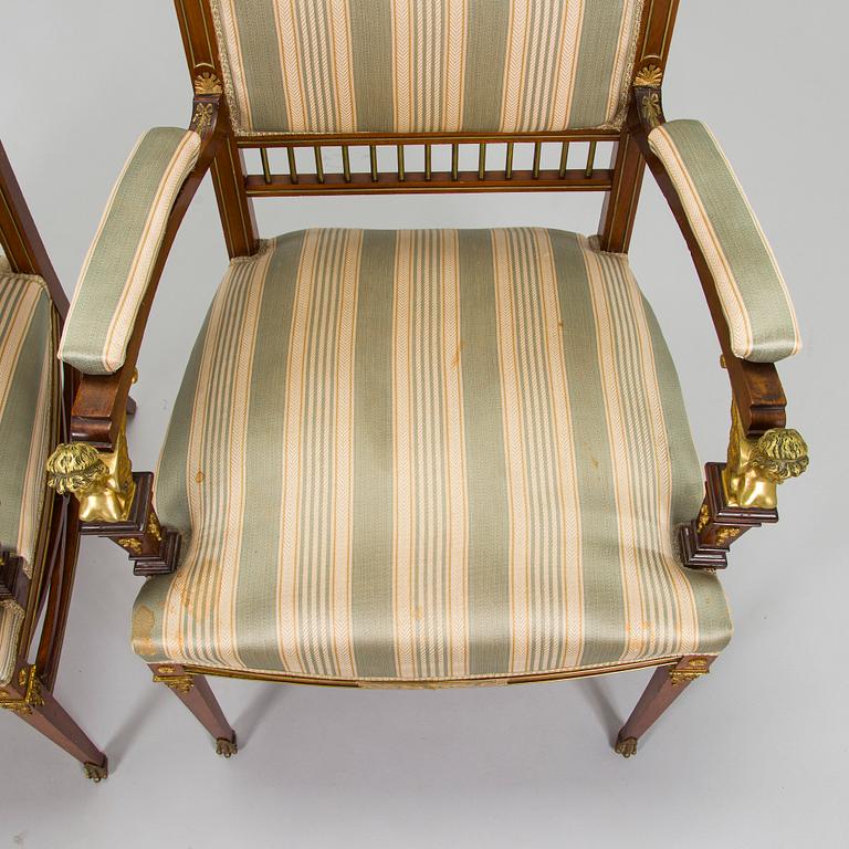 Möblemang, 8 delar, Empirestil, Ryssland, 1900-talets början.