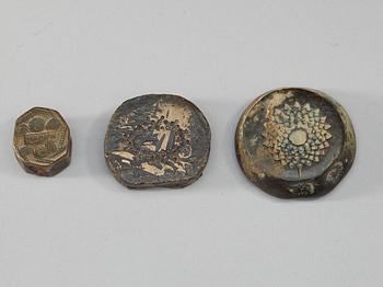 FIGURINER, 12 stycken, brons. Bland annat Skytiska och Luristanska, 1000-200 f.Kr.