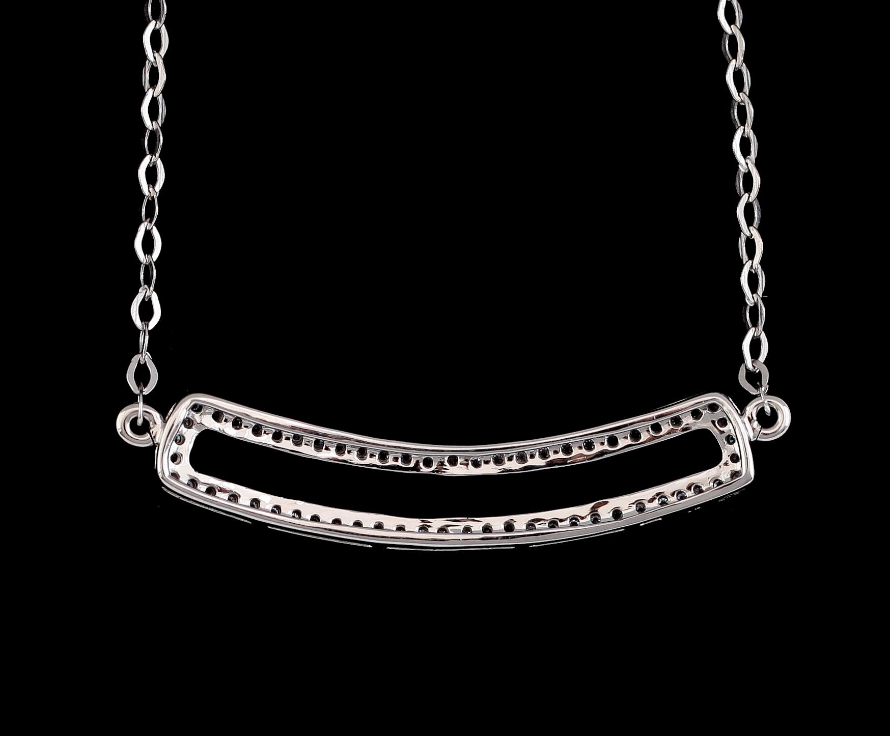 COLLIER, 18K vitguld, diamanter. Vikt ca 4 g.