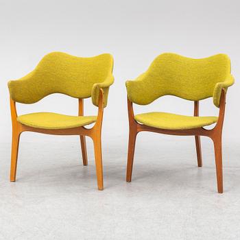 KJELL HJALL & BJARNE STAVE, a pair of armchairs from Møre Lenestolfabrikk, Norway, produced from 1954.
