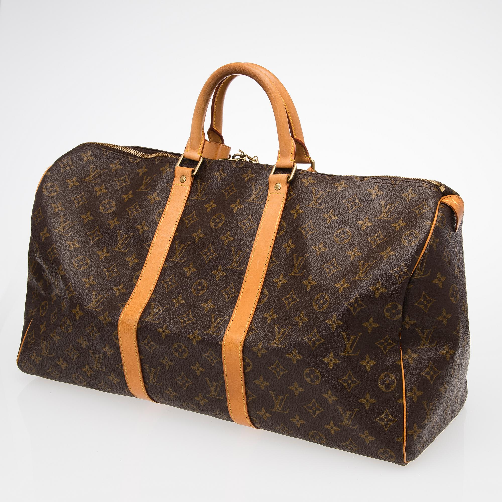 MONOGRAM CANVAS KEEPALL 50 BAG.