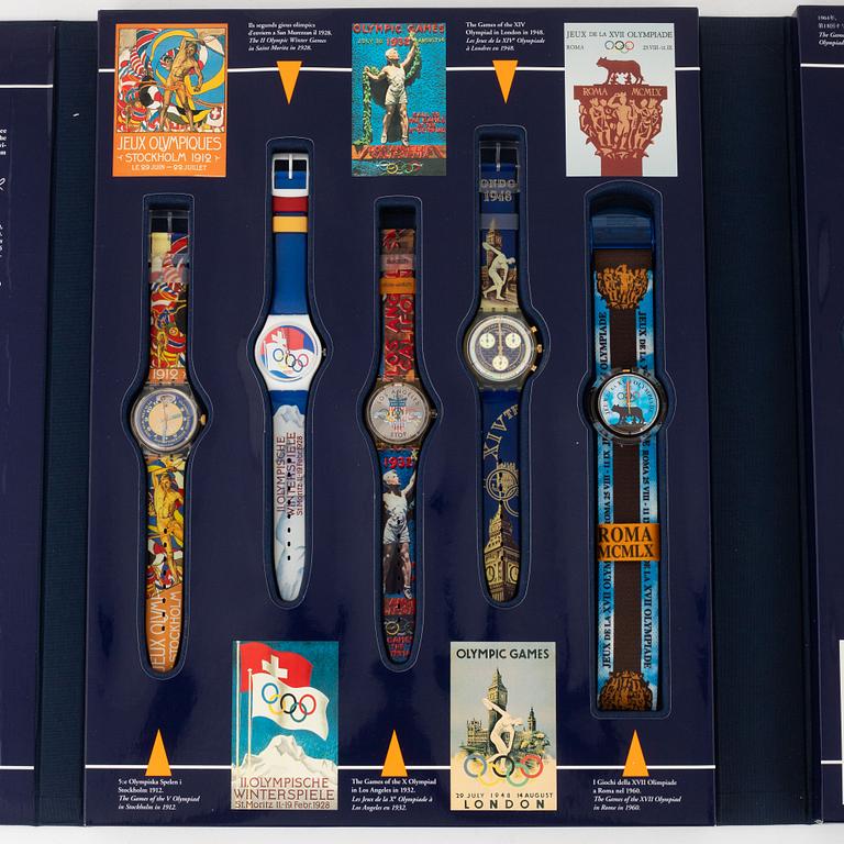 Swatch historical Olympic games collection.