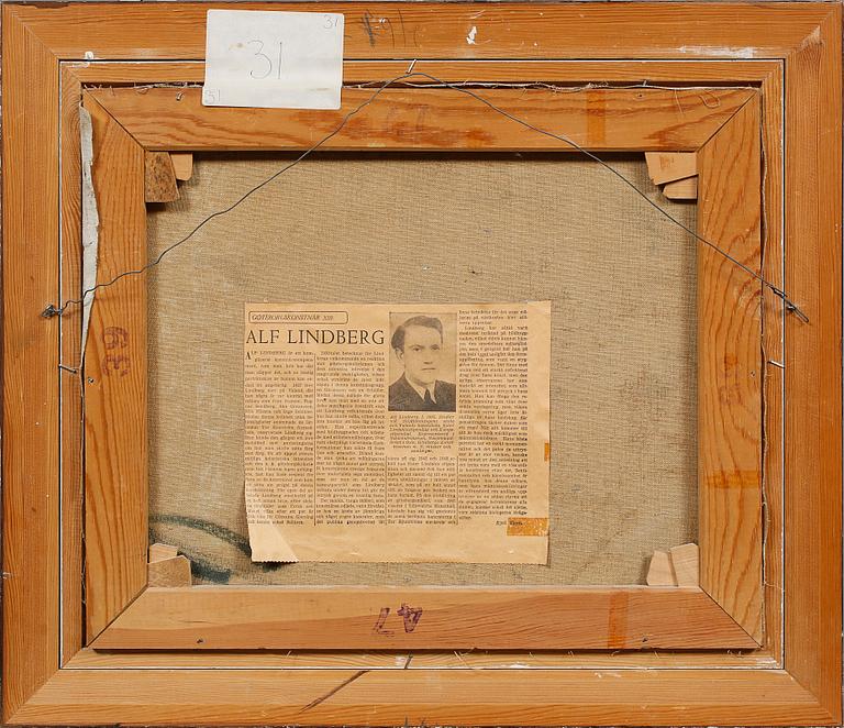 ALF LINDBERG, olja på duk, signerad.