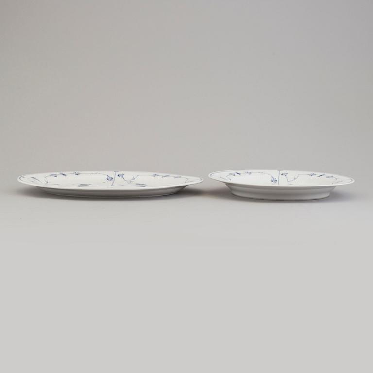 ROYAL COPENHAGEN, a porcelain tureen and two dishes, Denmark.