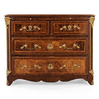 A Swedish Régence first half 18th century commode.