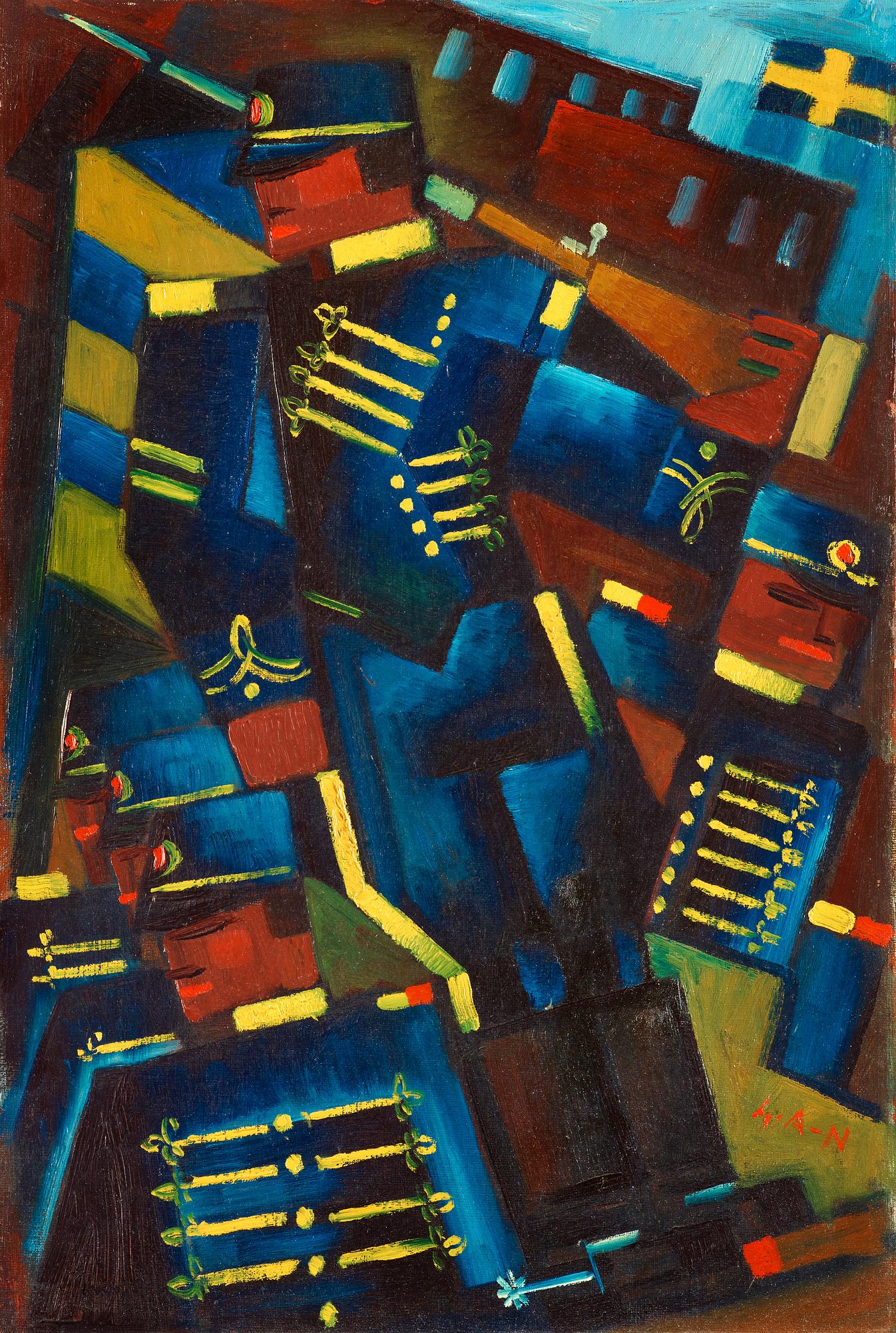 Gösta Adrian-Nilsson, "Blå husarer".