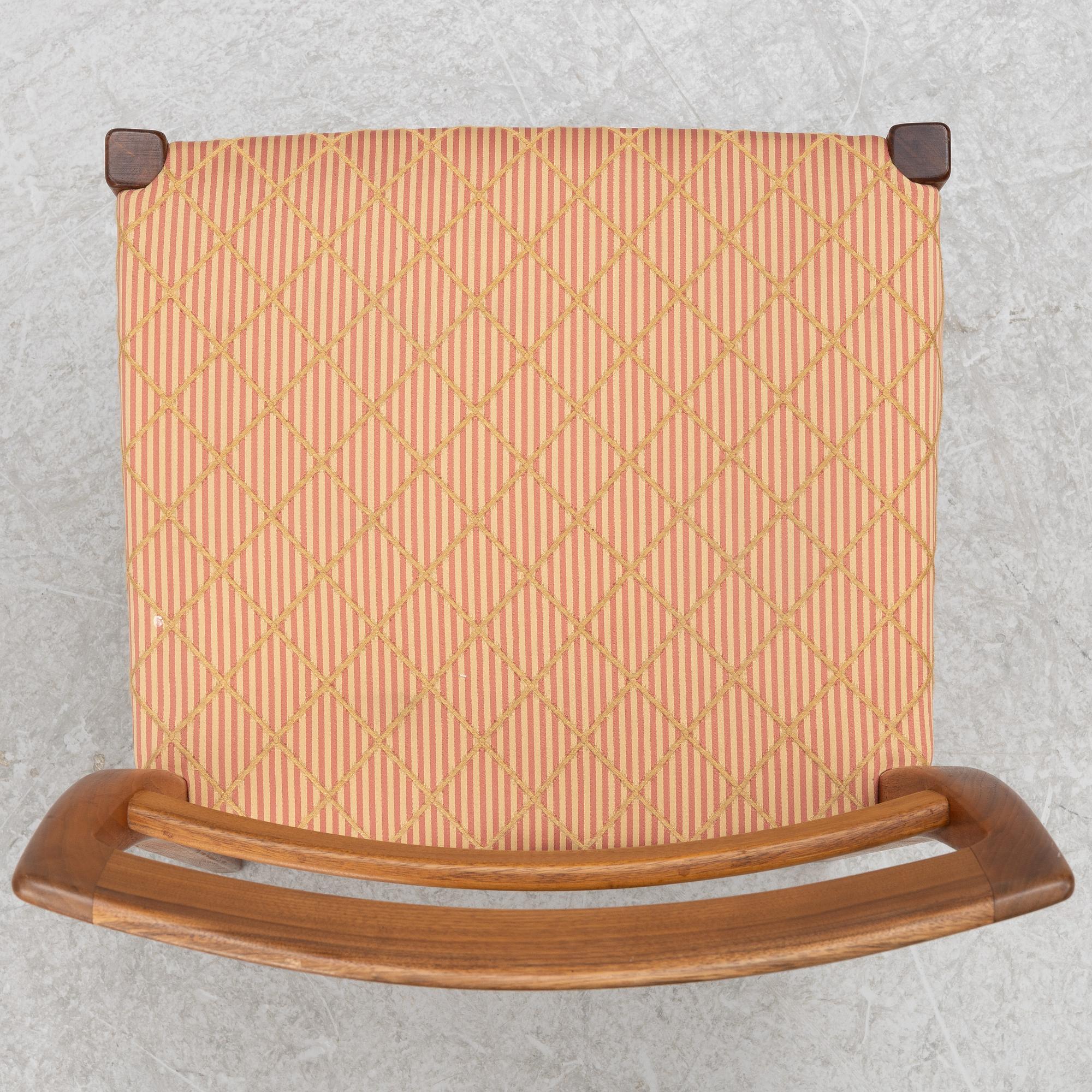 Nils Jonsson, matbord med 6 stolar, Troeds.