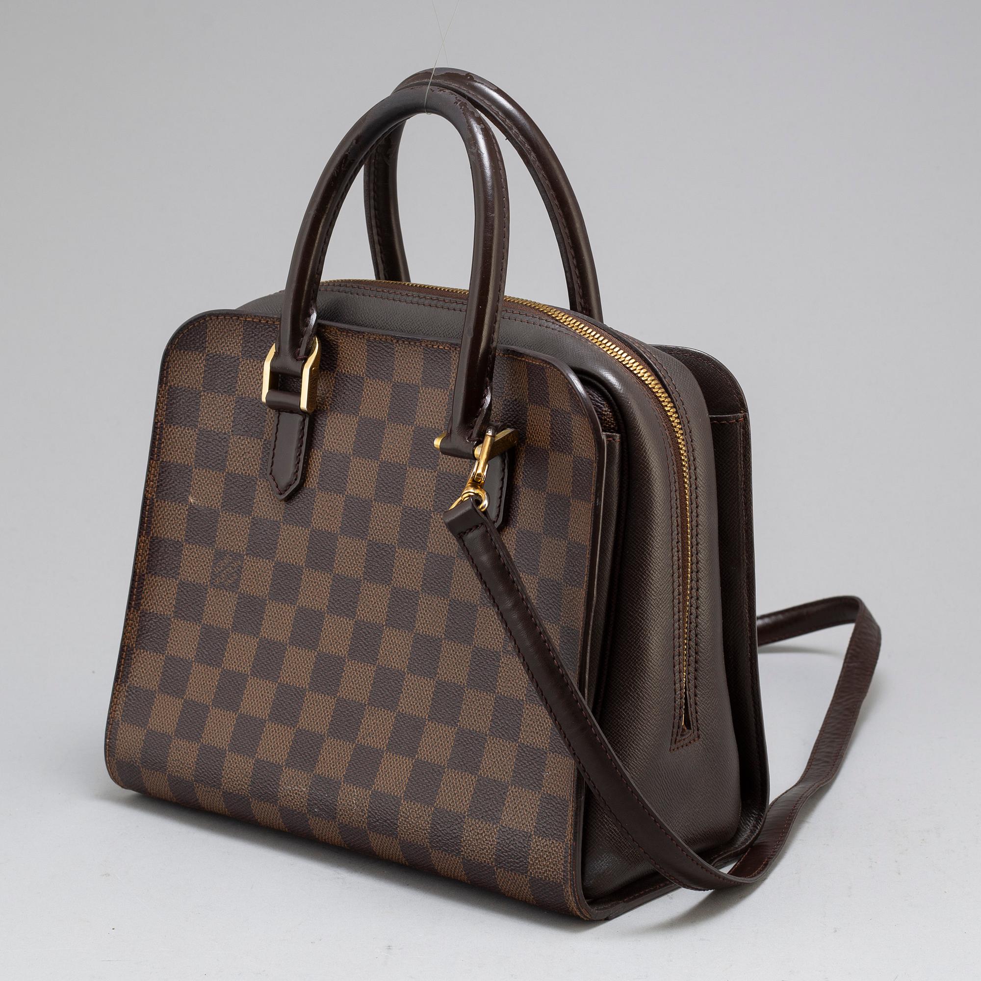LOUIS VUITTON, a 'Triana' Damier Ebène bag.