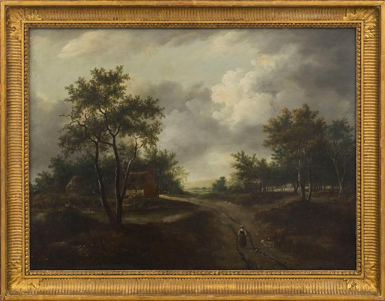 MEINDERT HOBBEMA, attributed to, oil on panel.