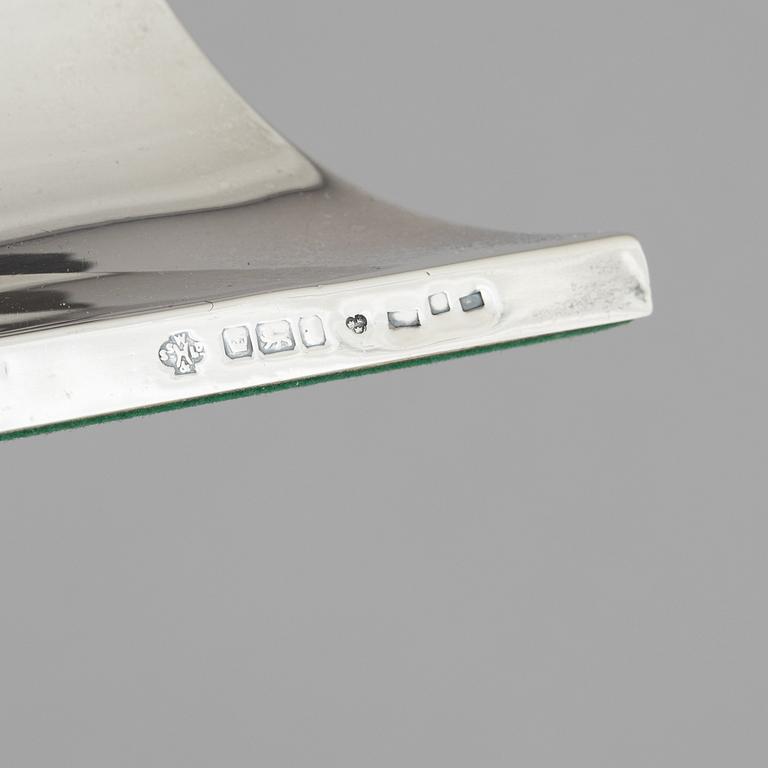 A pair of silver candlesticks, mark of William Hutton & Sons Ltd, Sheffield 1911-1912.