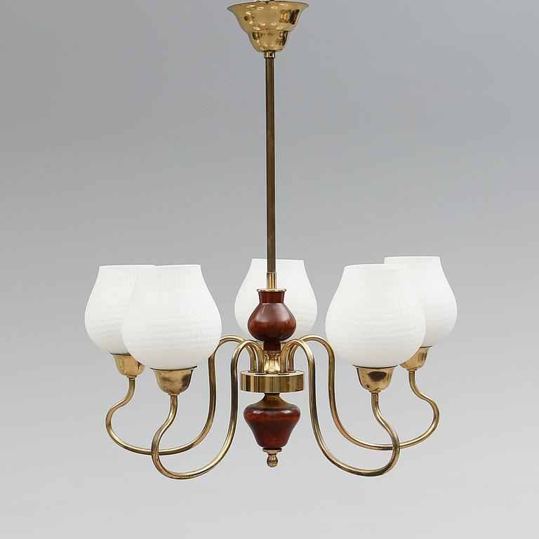 TAKLAMPA, 1900-talets mitt. Höjd ca 72 cm.