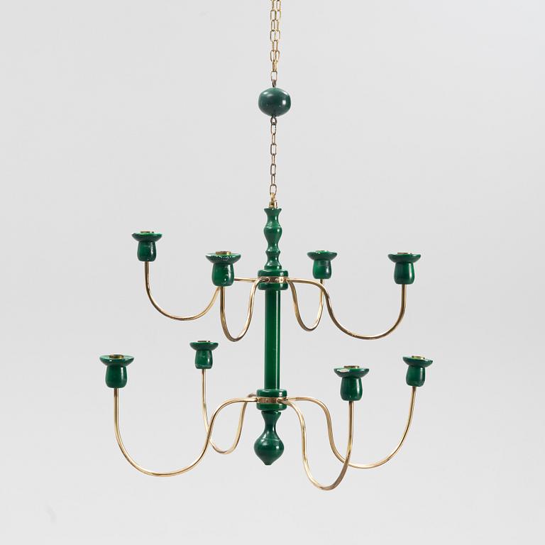 Josef Frank, a model 2586 eight-light chandelier from Firma Svenskt Tenn.