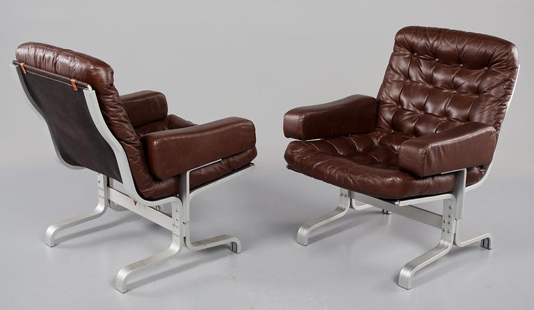 FÅTÖLJER, ett par, "Attention", Bejra, 1970-tal.