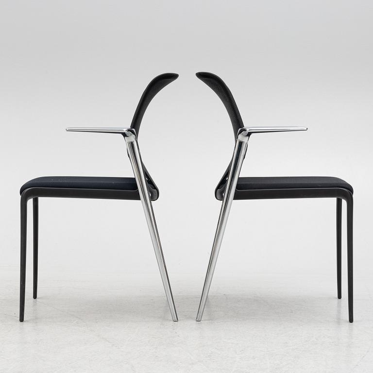 Alberto Meda, a pair of 'MedaSlim' chairs, Vitra, 2011.