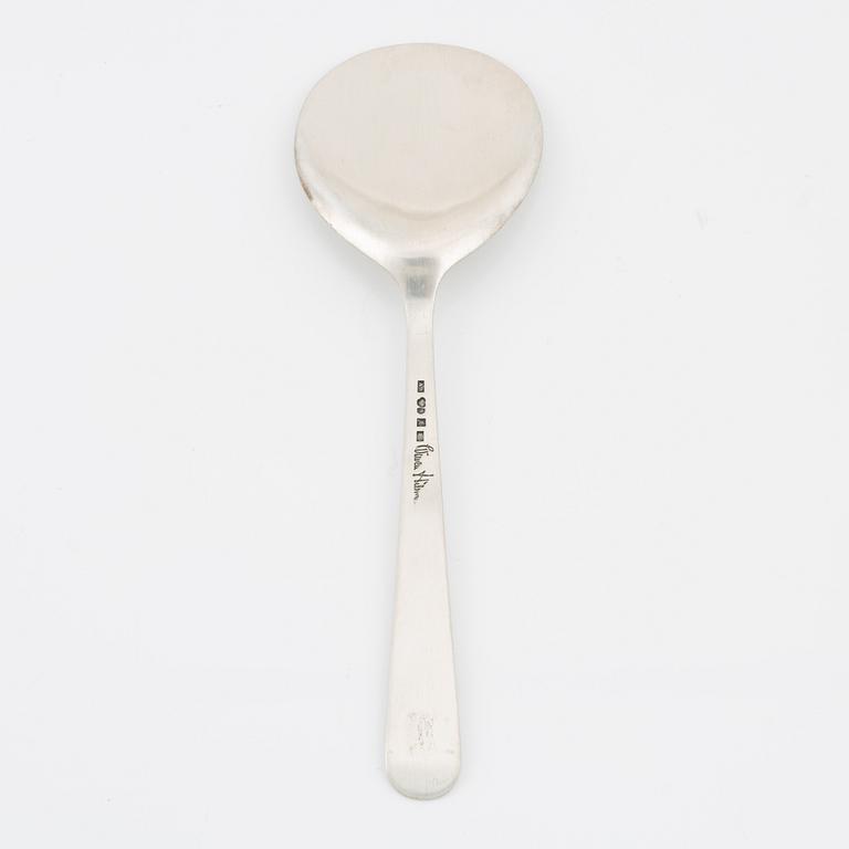 Wiwen Nilsson, serveringsspade, silver, Anders Nilsson, Lund 1960.