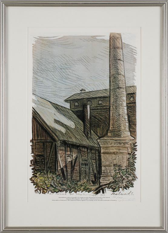 ROLAND SVENSSON, färgtryck, sign o numr 75/300.