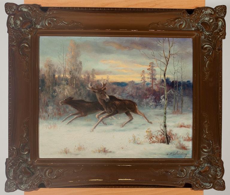 NIKOLAI SILVERBERG, olja på duk, signerad.