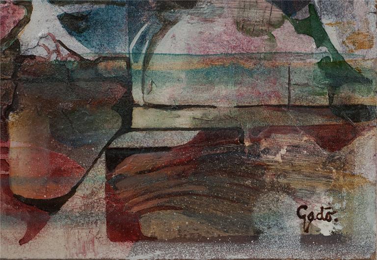 BERTIL GADÖ, olja på pannå, signerad.