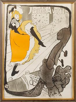 HENRI DE TOULOUSE-LAUTREC, efter, affisch, 1900-tal.