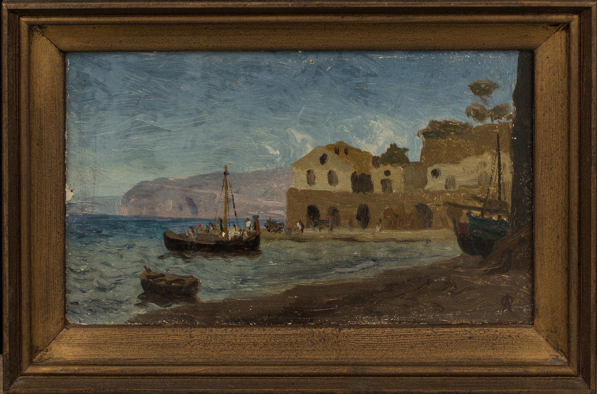 OLOF ARBORELIUS, oil on cardboard panel, signed OA.