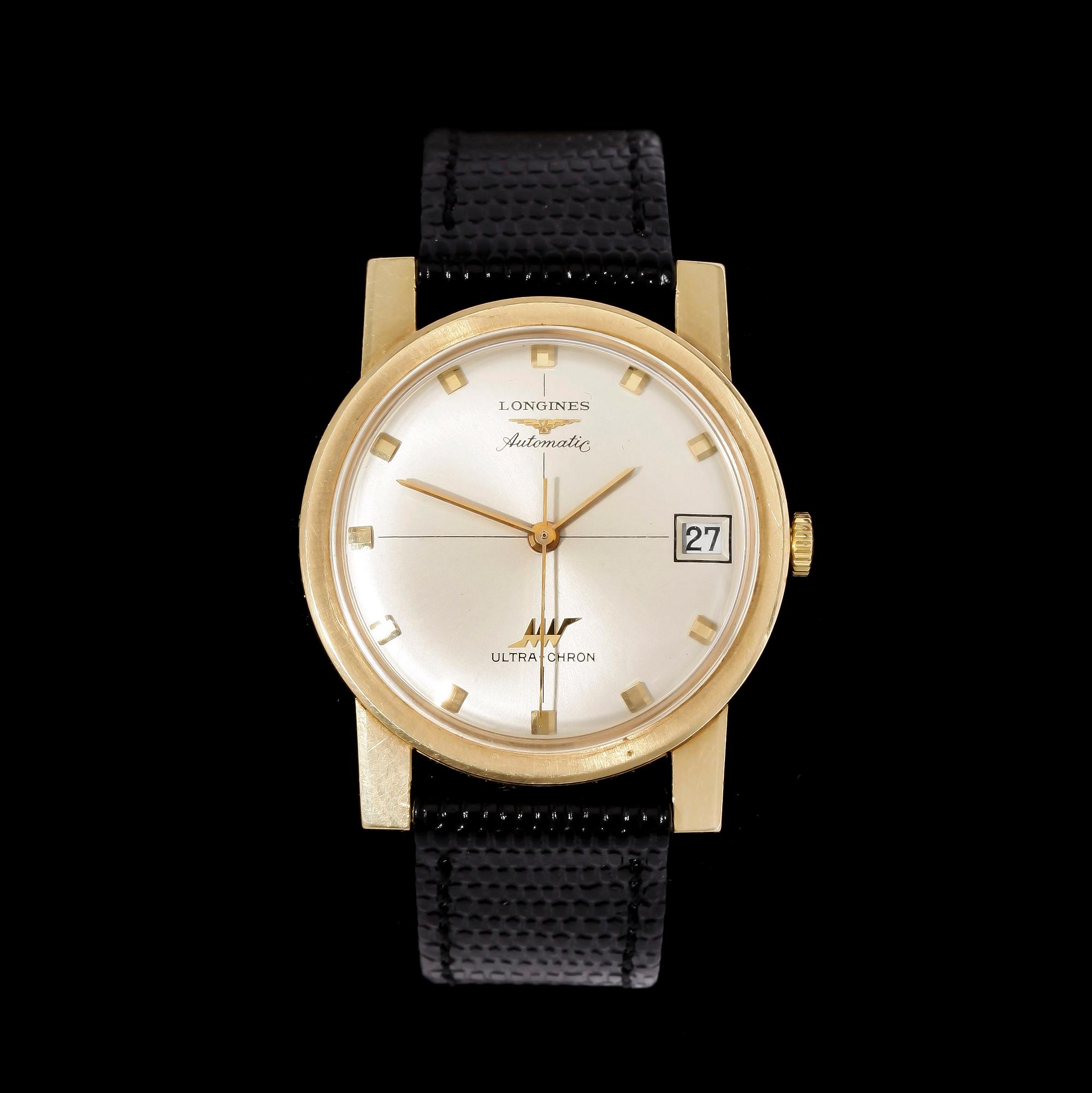 HERRARMBANDSUR, 18k guld, Longines, Automatic, Ultra-chron, dat 1972.