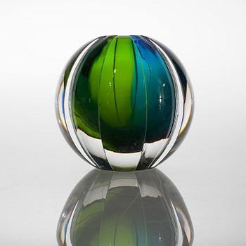 ERIKA LAGERBIELKE, vas, glas, Orrefors studio, signerad.