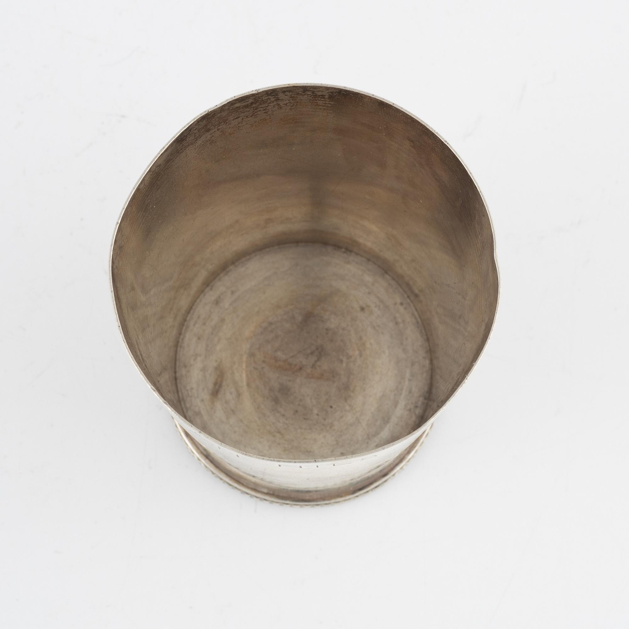 Wiwen Nilsson, bägare, silver, Anders Nilsson, Lund, 1941.