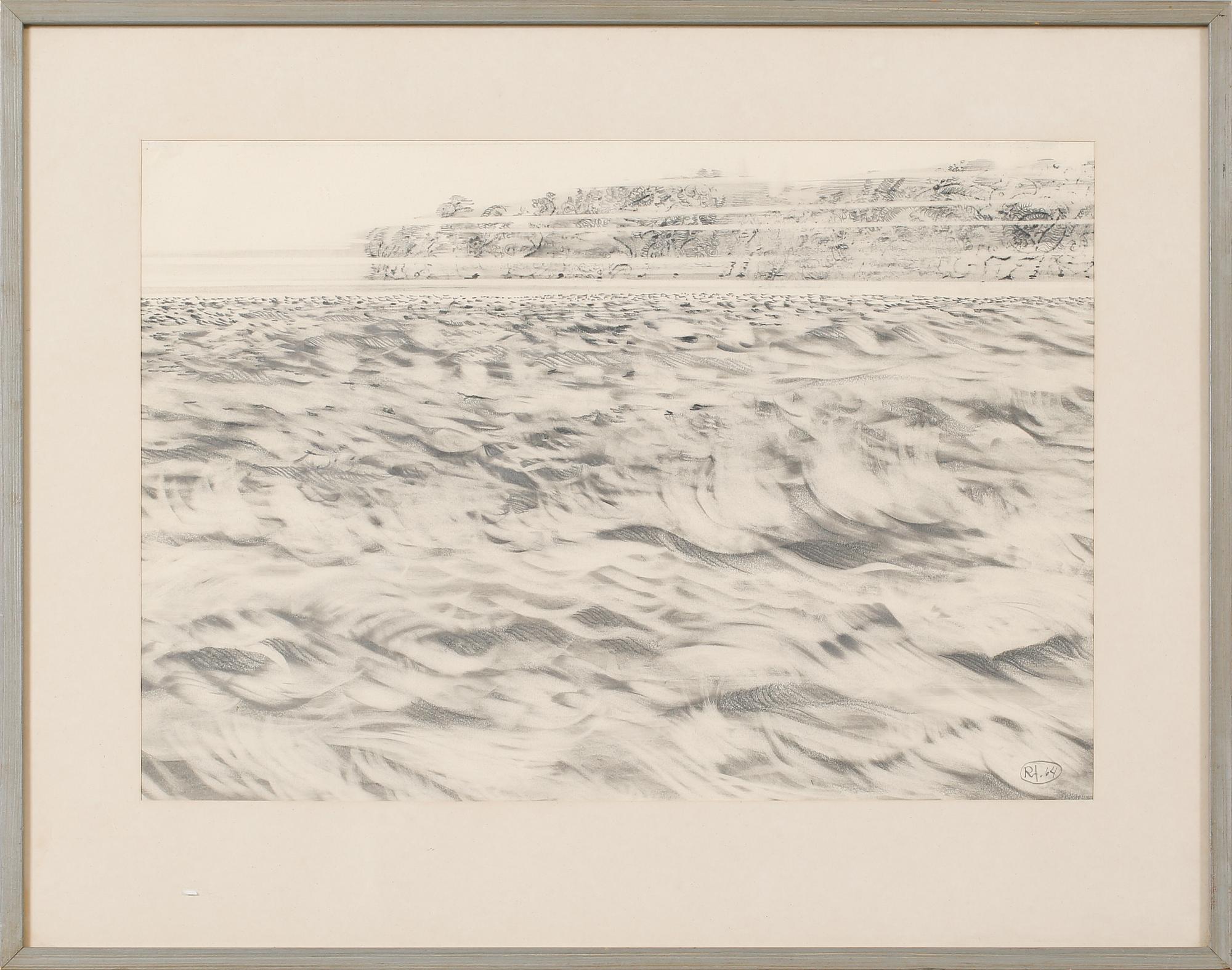 ROJ FRIBERG, blyertsteckning, signerad och daterad -64.