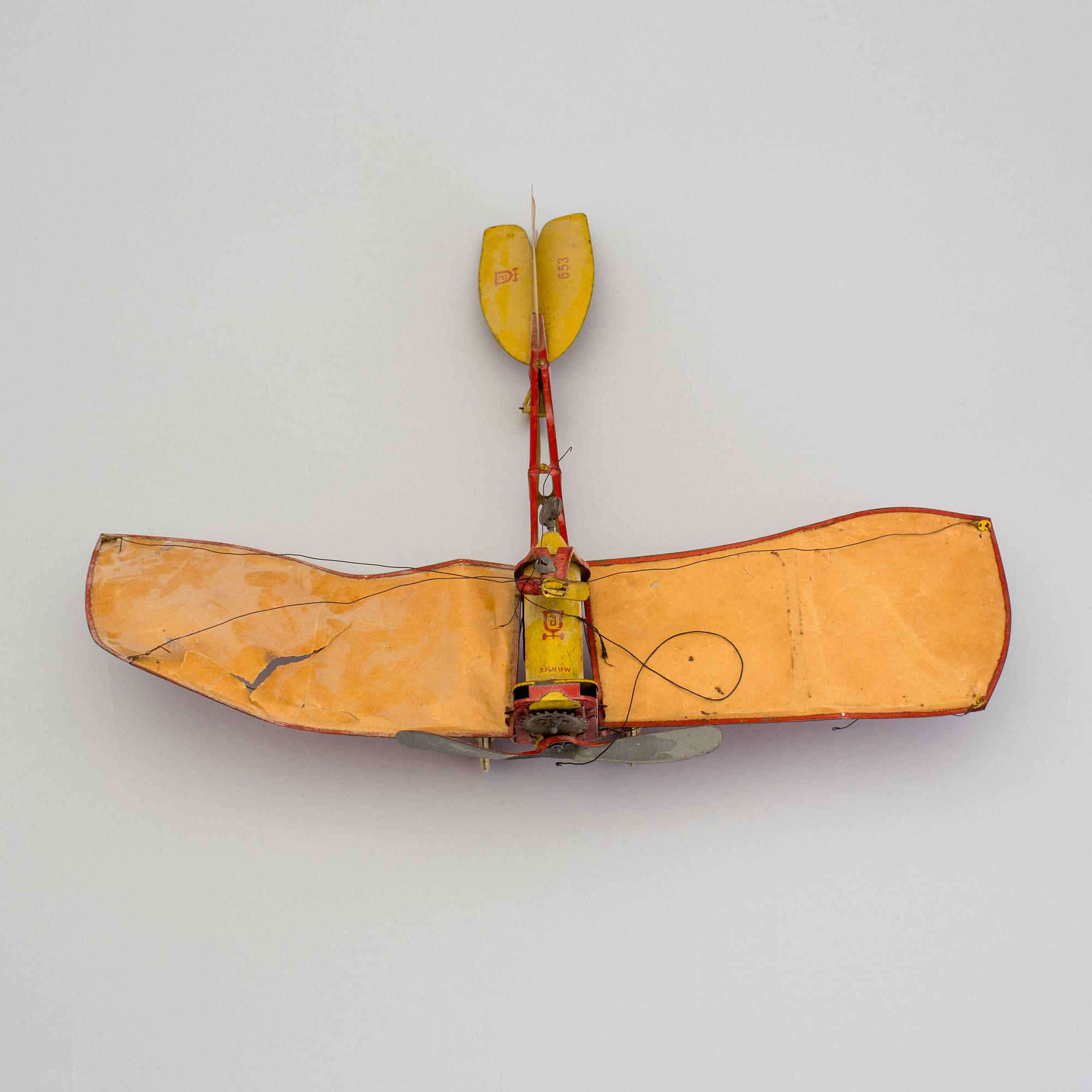 A tinplate Lehmann Ikarus 653 airplane, Germany, 1913-1935.